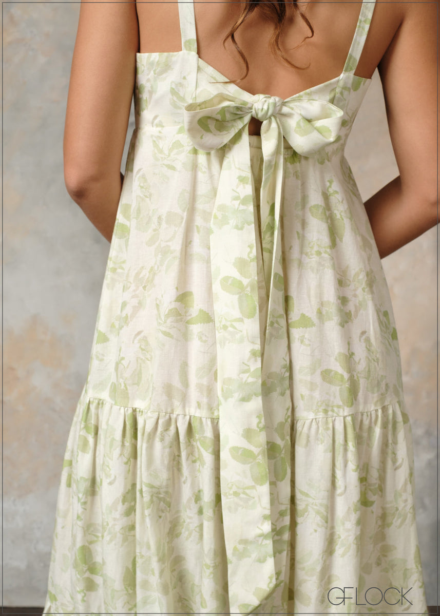 Floral Printed Tiered Dress - 230824 – GFlock Global