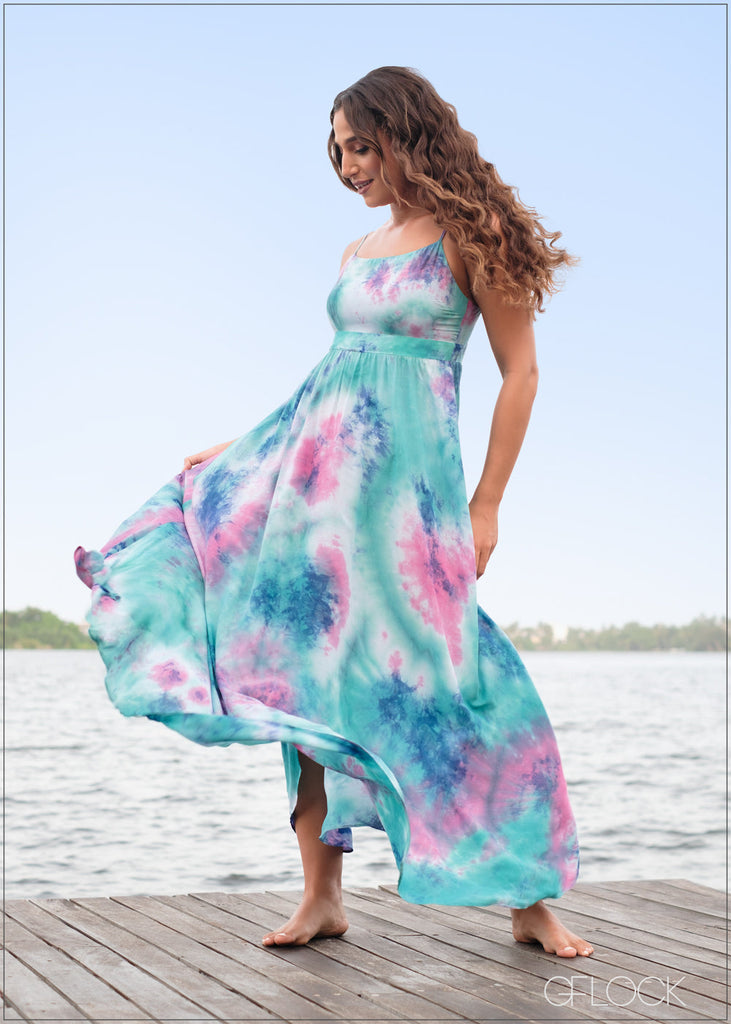 Tie Dye Maxi Dress - 220624