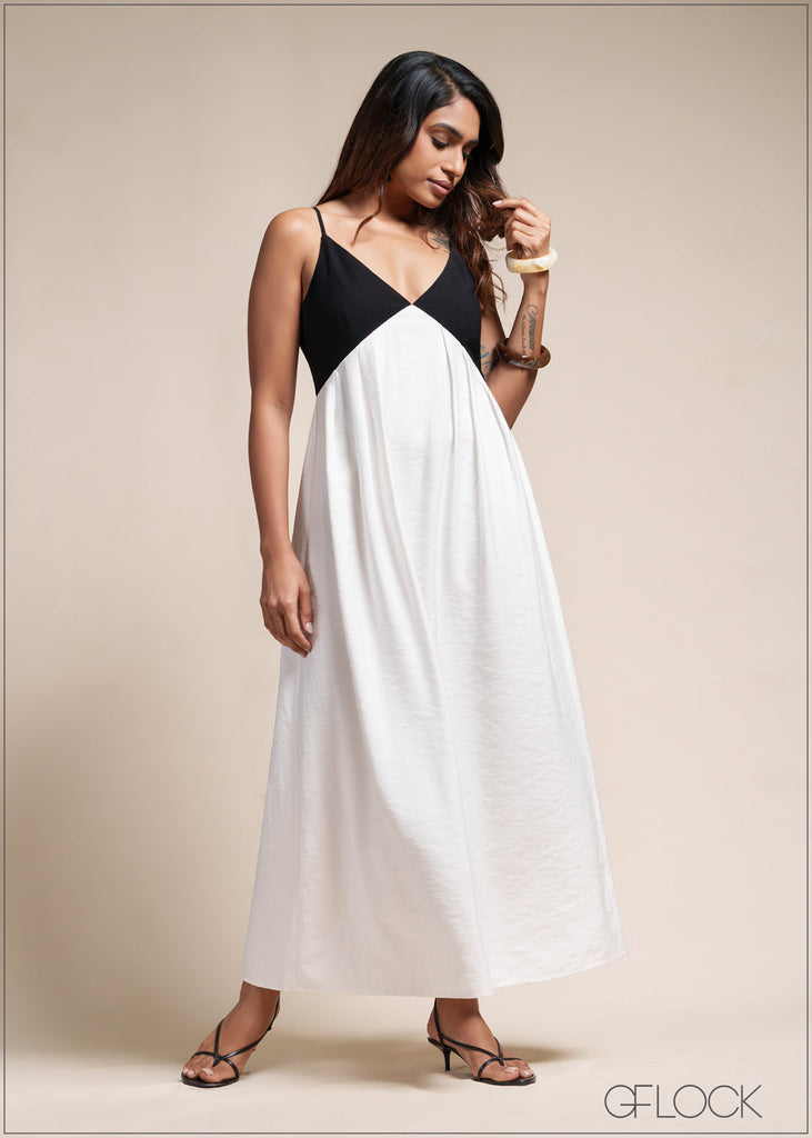 Black & White Strappy Dress - 110526