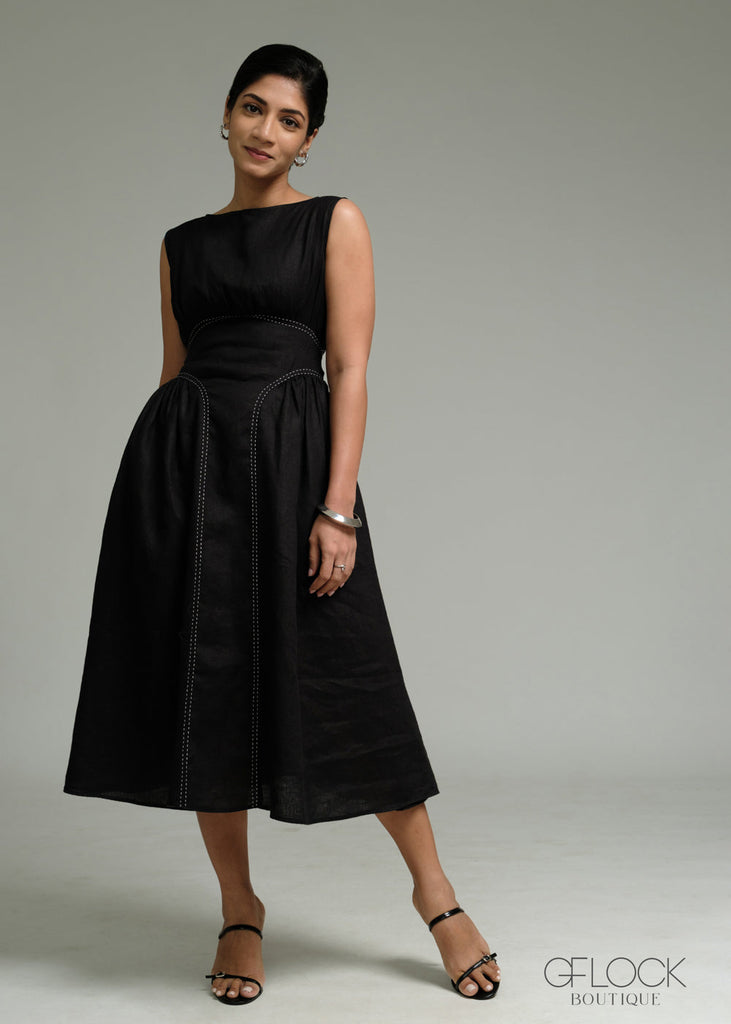 Stitchline Linen Dress - 271026