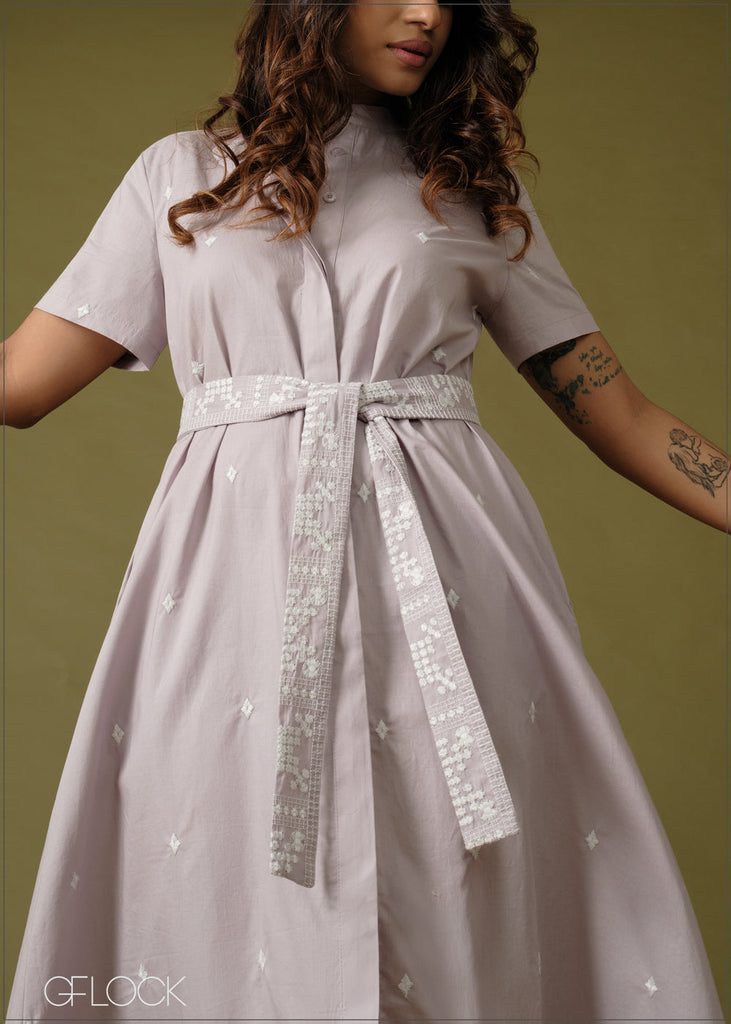 Embroidered Dress - 100726