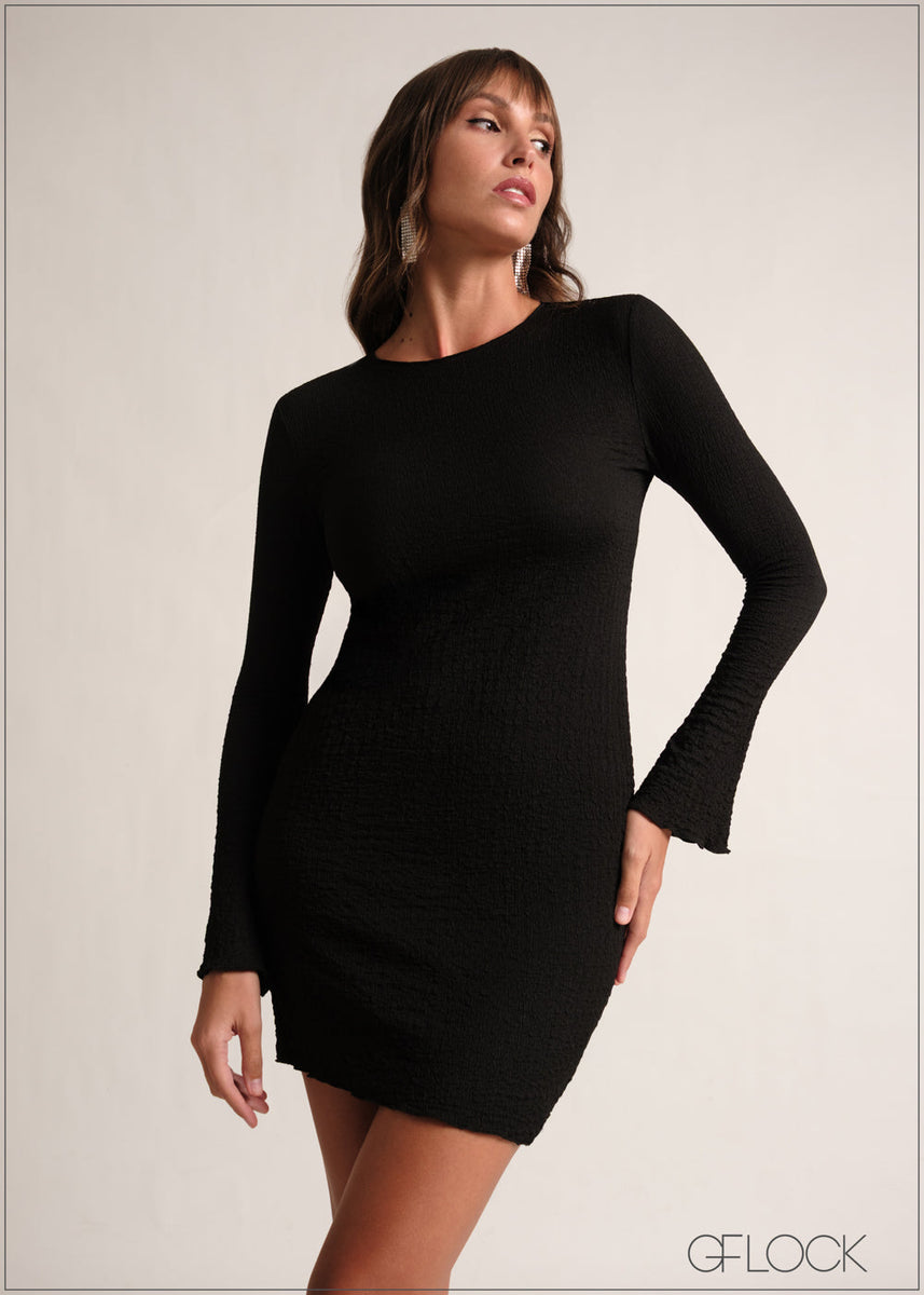 Boat Neck Mini Dress - 190126 – GFlock Global