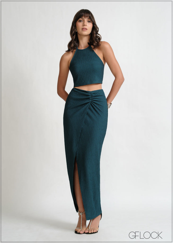 Knot Detail Maxi Skirt - 270426