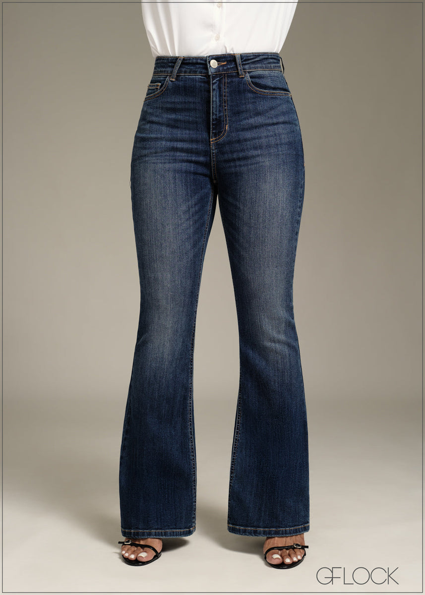 Mid Wash Bootcut Jean - Long Length - 170126 – GFlock Global