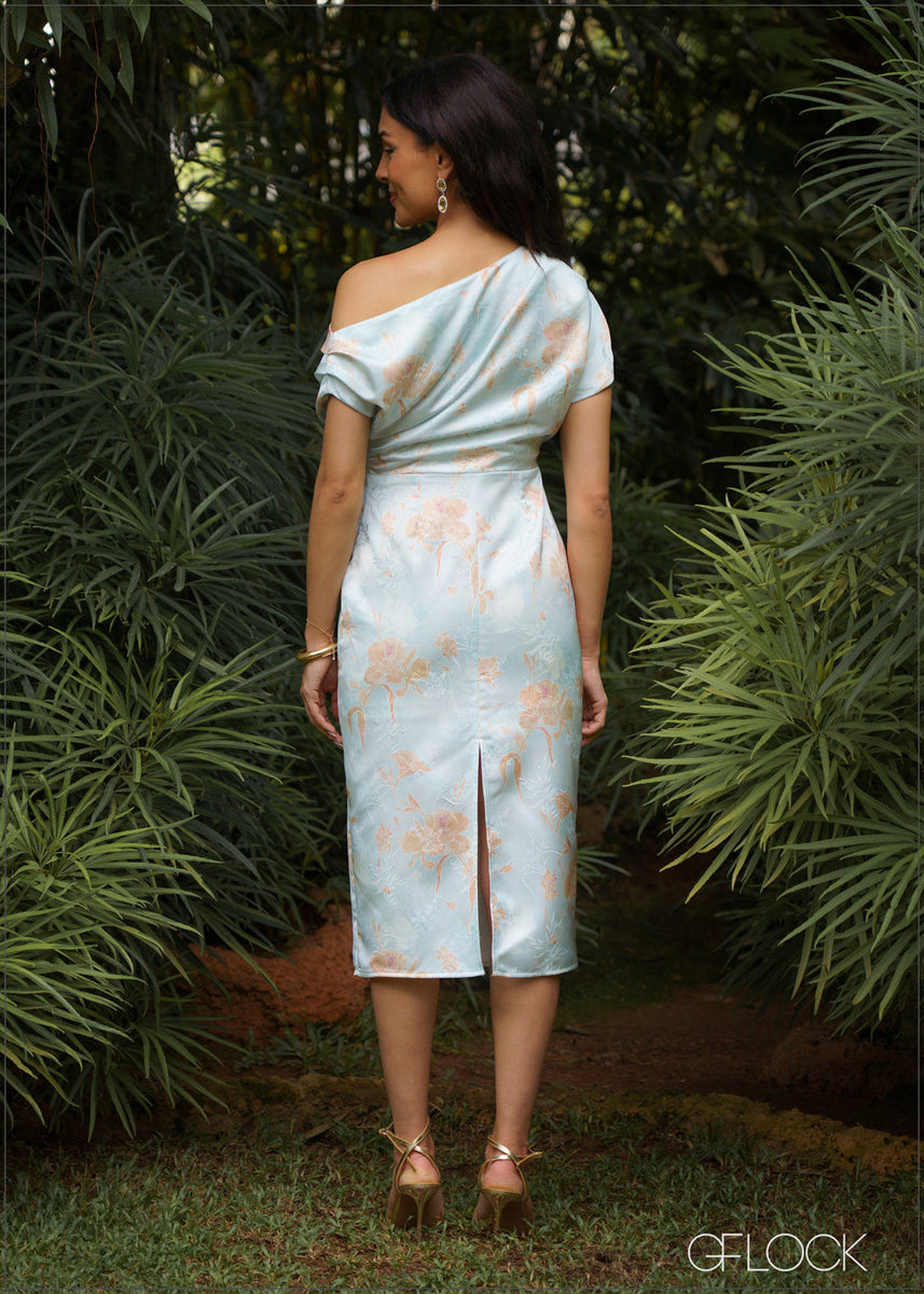 Cold Shoulder Midi Dress - 090526 – GFlock Global