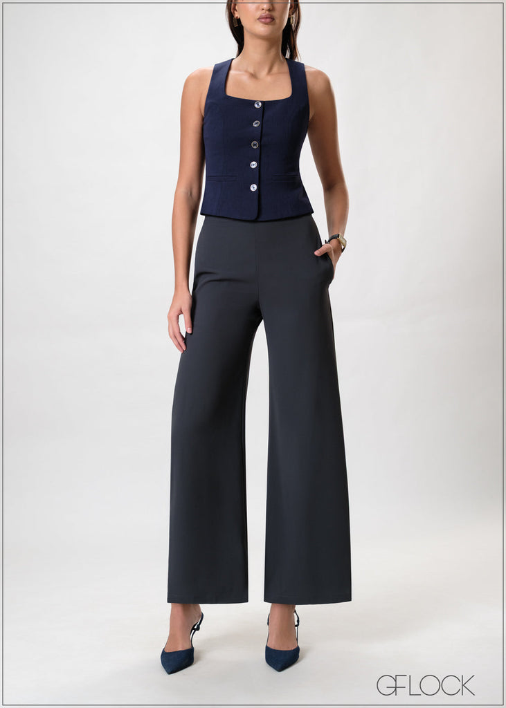 High Waist Straight Leg Pant - 230926W
