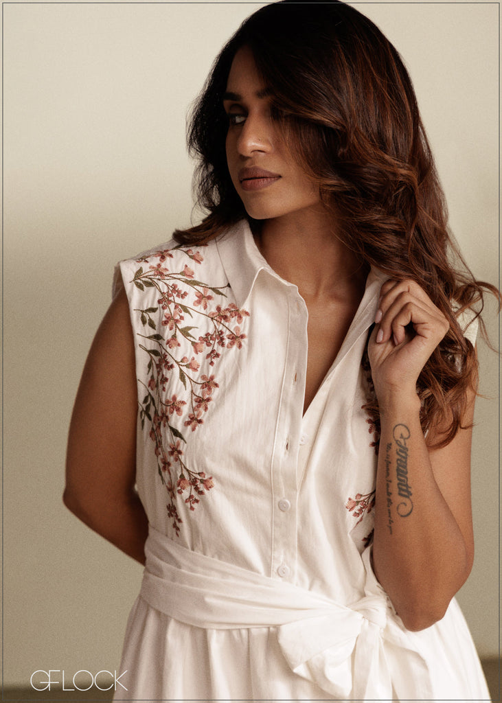 Embroidered Dress - 290526C