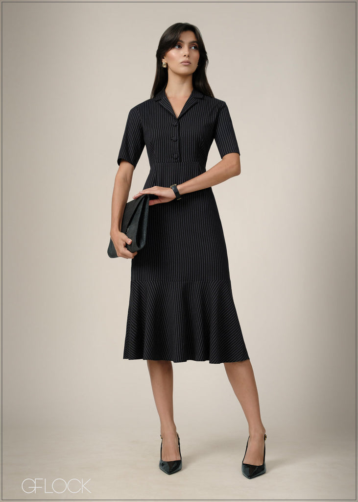 Stripe Midi Dress - 240726