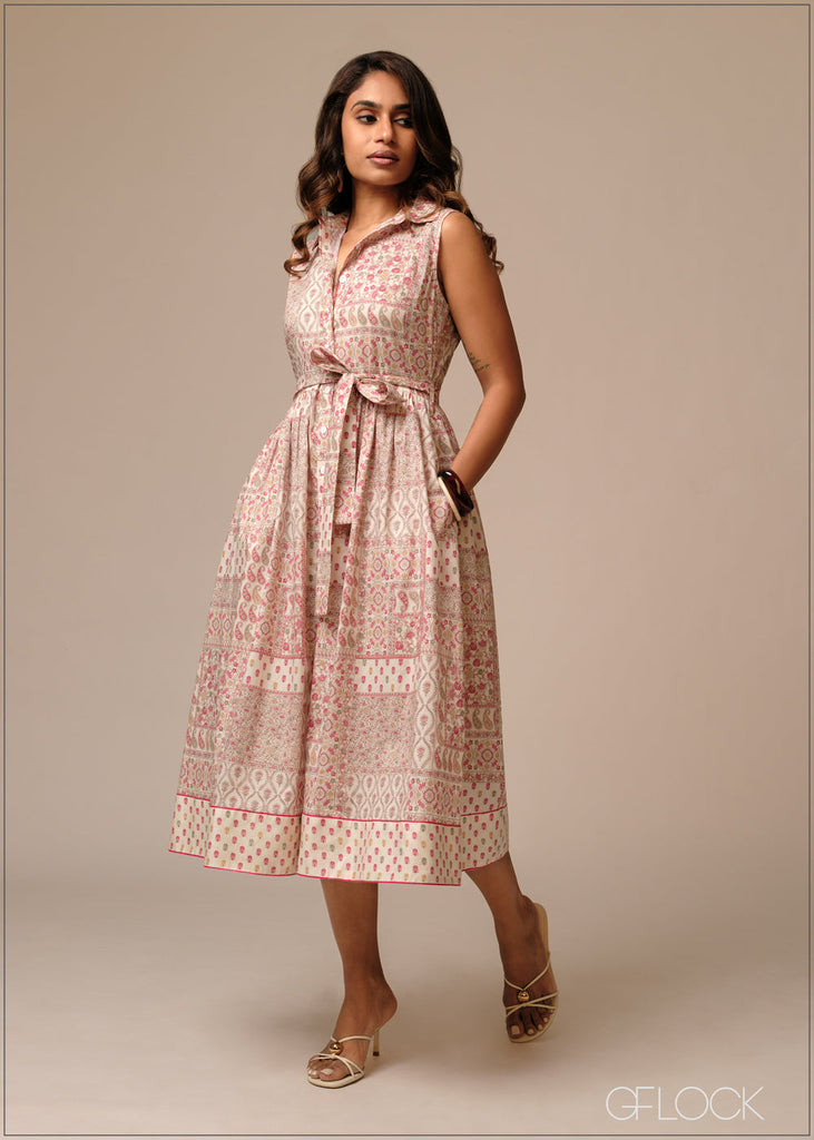 Printed Shirt Dress - 250926