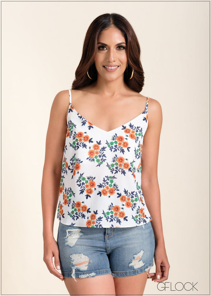 Printed Cami Top - 221123