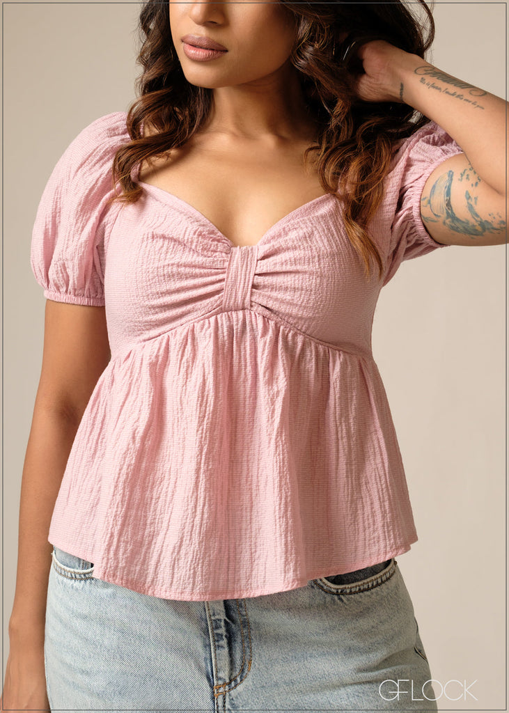 Puff Sleeve Top - 300626