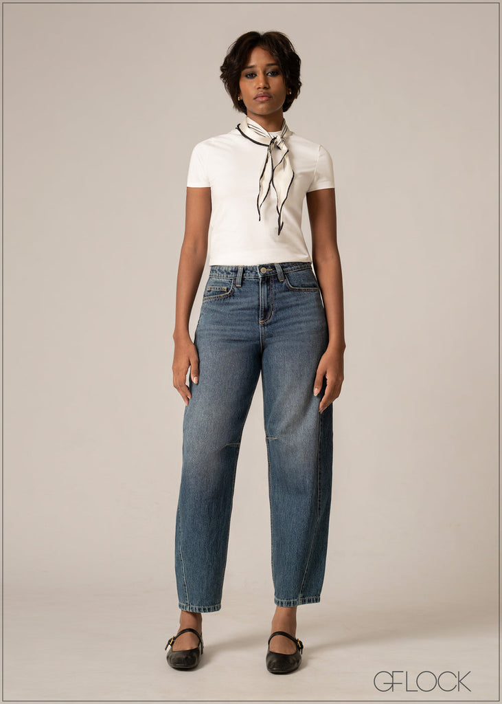 Barrel Jean - Short Length - 220826D