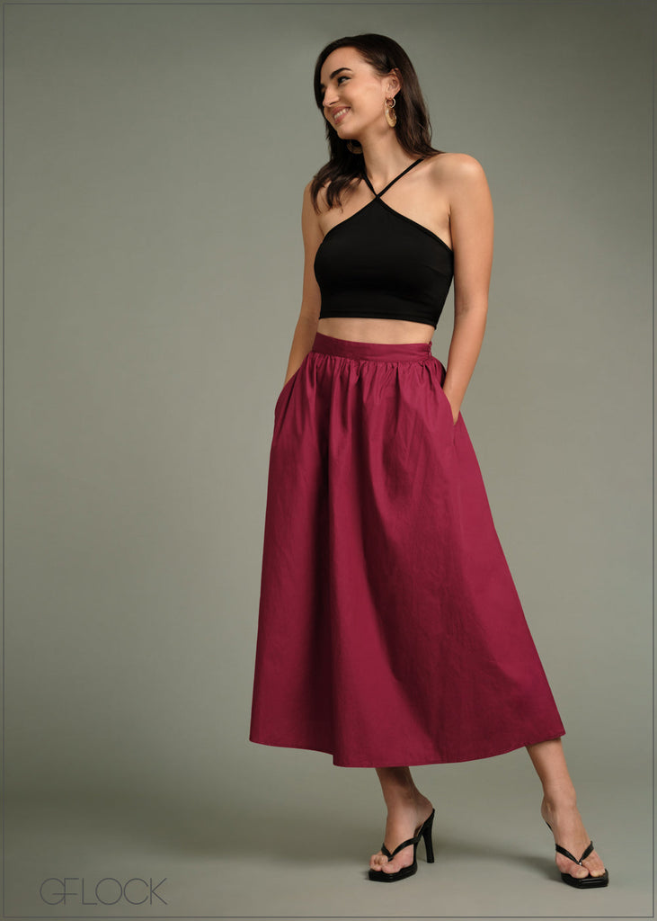 Halter Neck Crop Top - 270625
