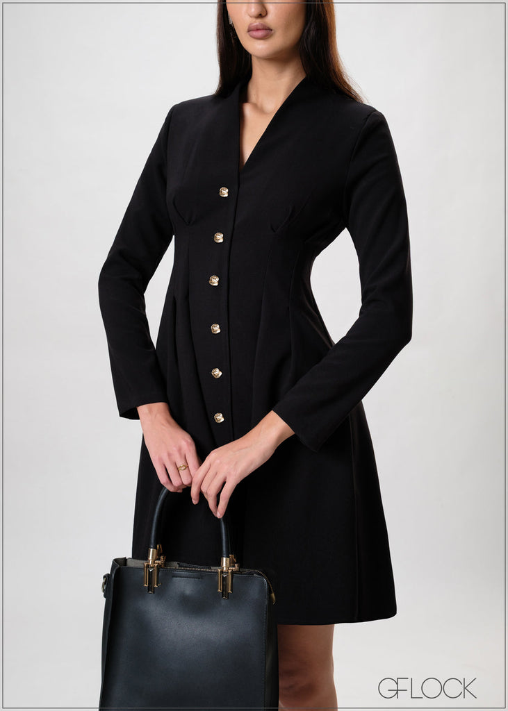 Long Sleeve Blazer Dress - 230926W
