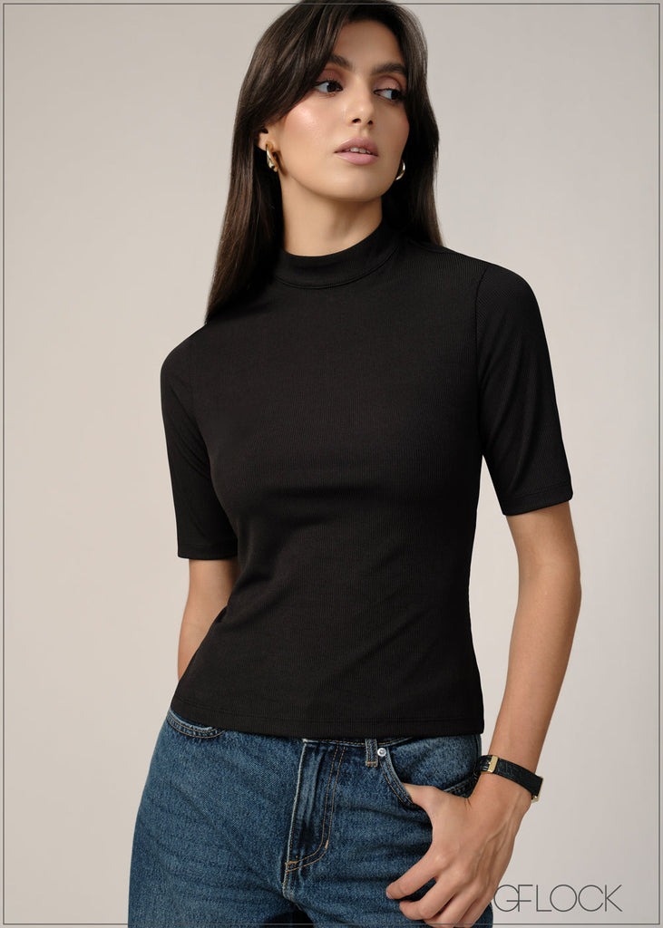 Turtle Neck Top - 240726