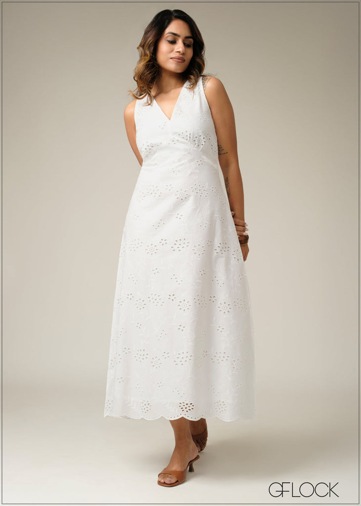 Ladies Cotton Woven Dress - 280925