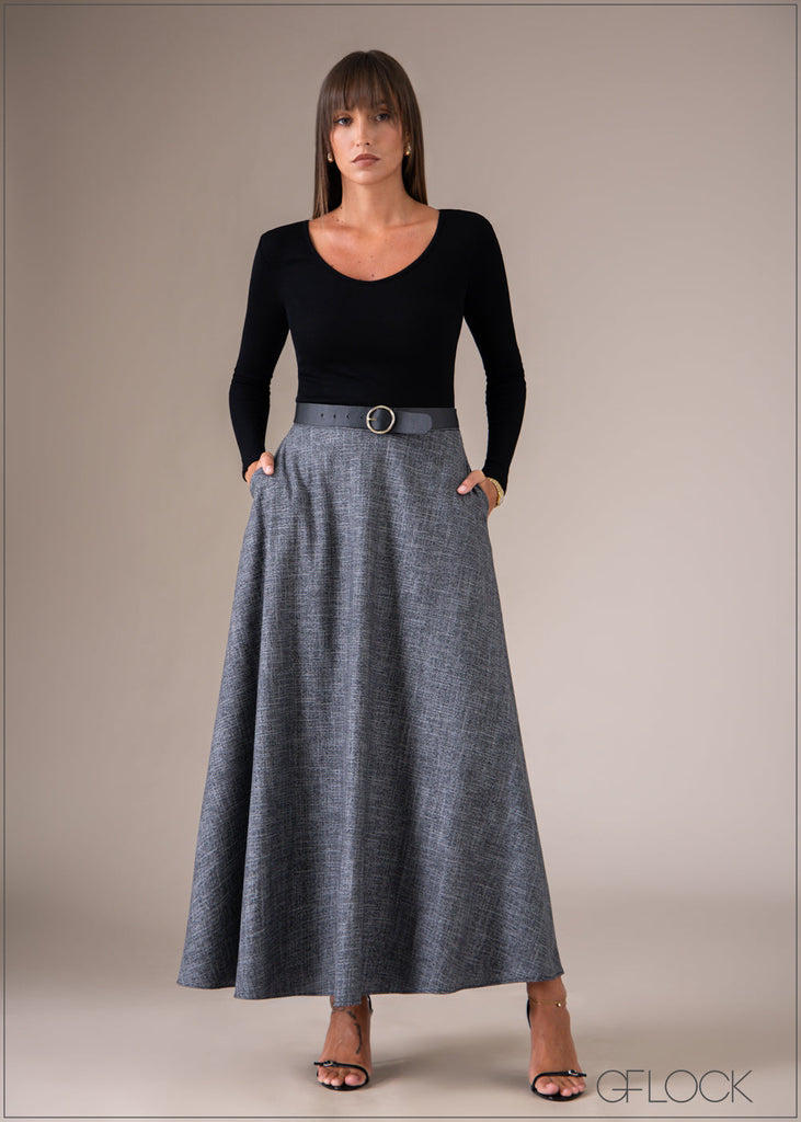 Flare Maxi Skirt - 060326
