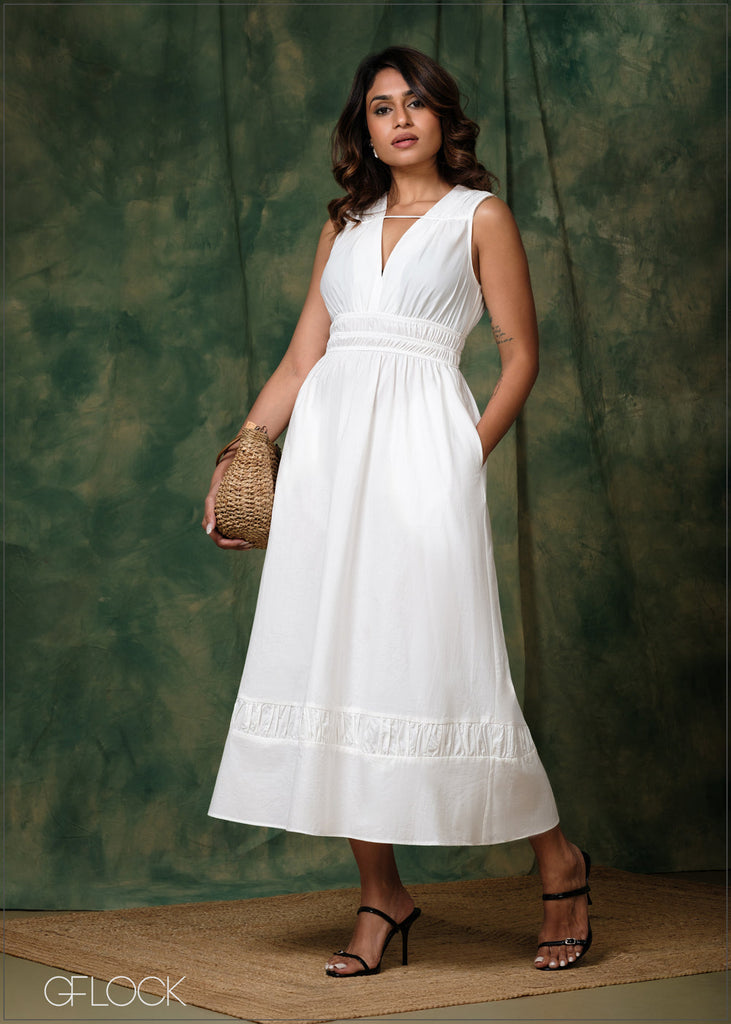 Gathered Detailed Dress - 171225