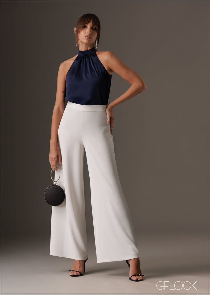 High waist wide leg flare pant