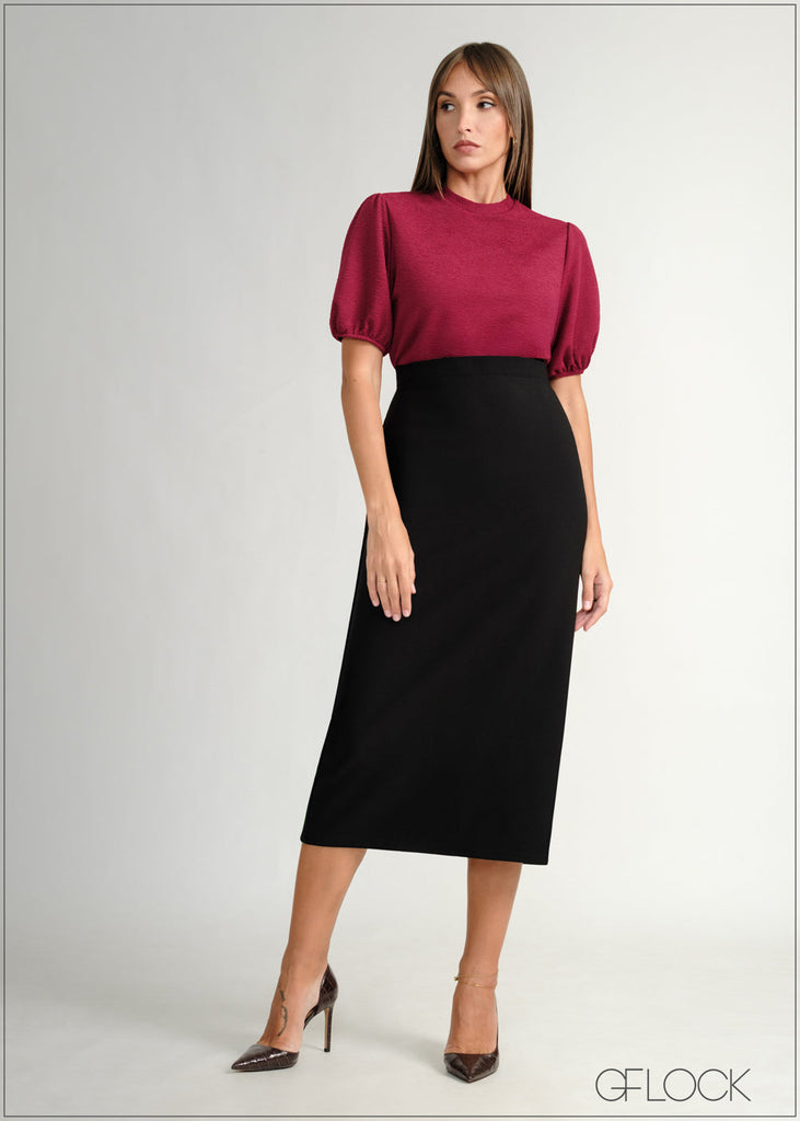 Puff Sleeve Top - 160226