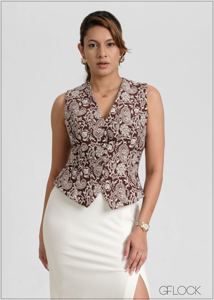Embossed Waistcoat - 051026