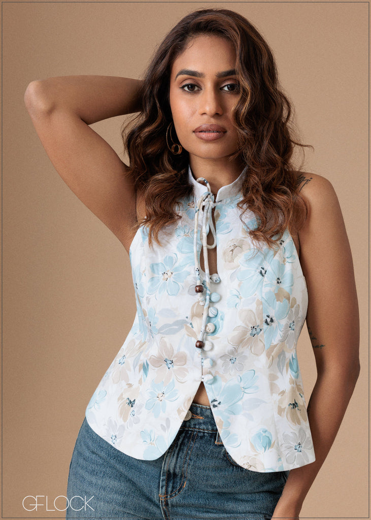 Printed Waistcoat - 140926