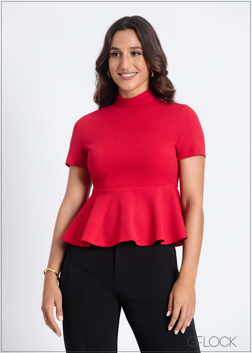 High Neck Peplum Top - 050824 – GFlock Global