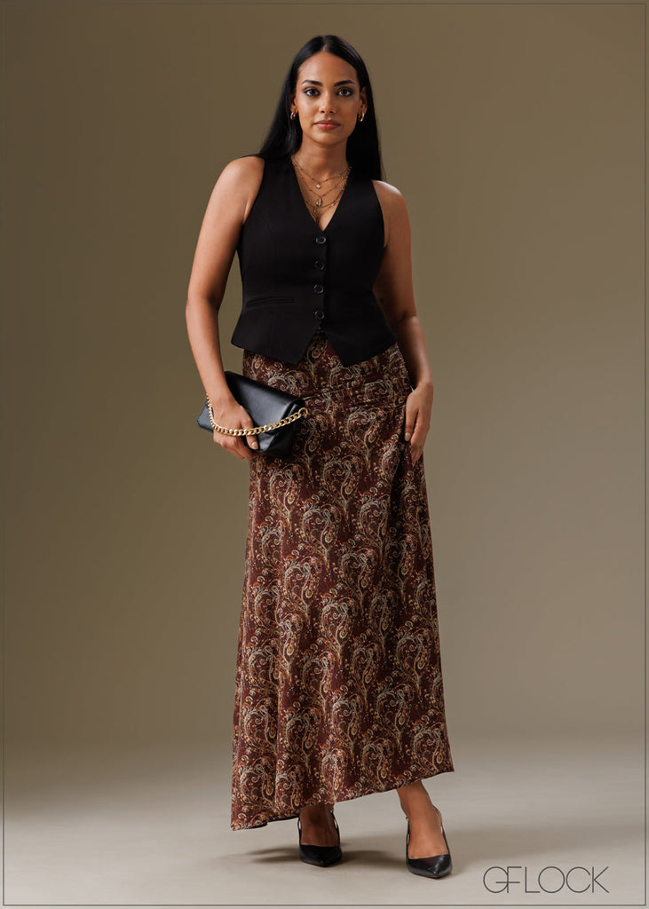 Tiered Maxi Skirt - 121225