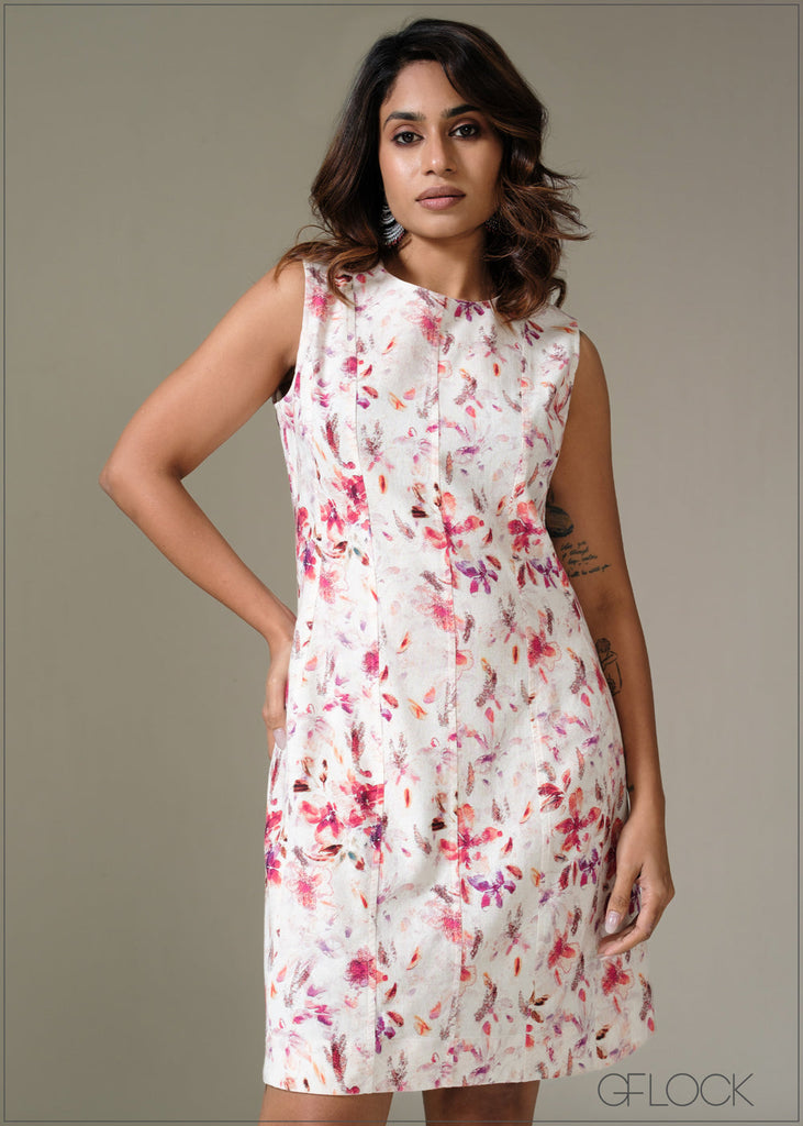 Printed Short Dress - 281225