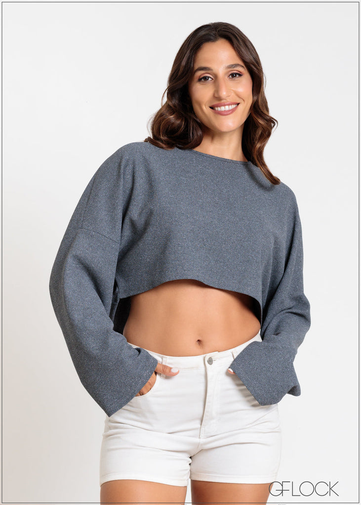 Long Sleeve Crop Top - 041124