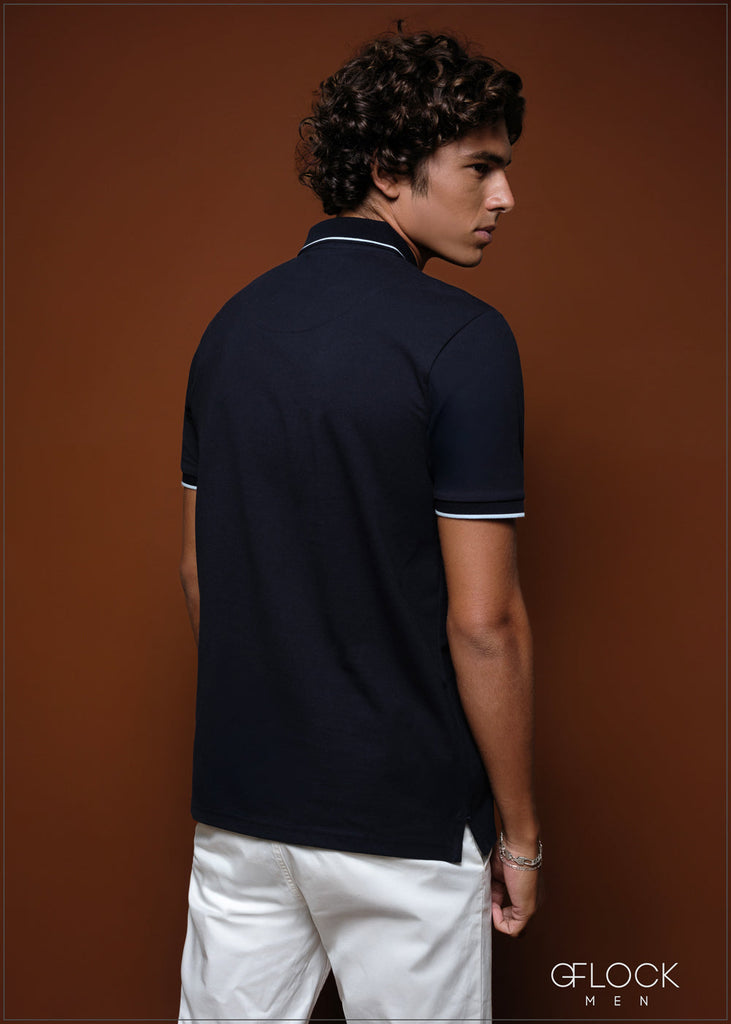 Dot Collar Polo T-Shirt - 080425 – GFlock Global