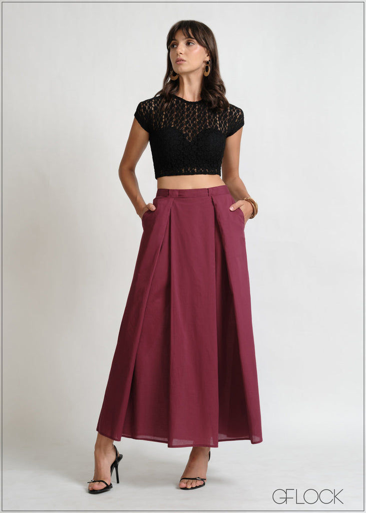 Pleated Detailed Skirt - 171225