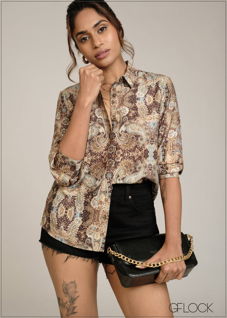 Printed Basic Shirt - 301026