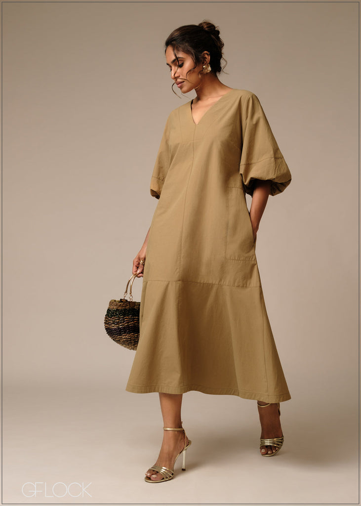 V-Neck Dress - 250926