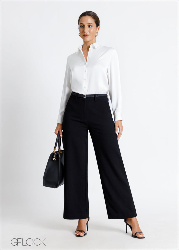 High Waist Wide Leg Pant - 150724