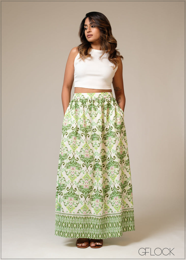 Printed Skirt - 101125