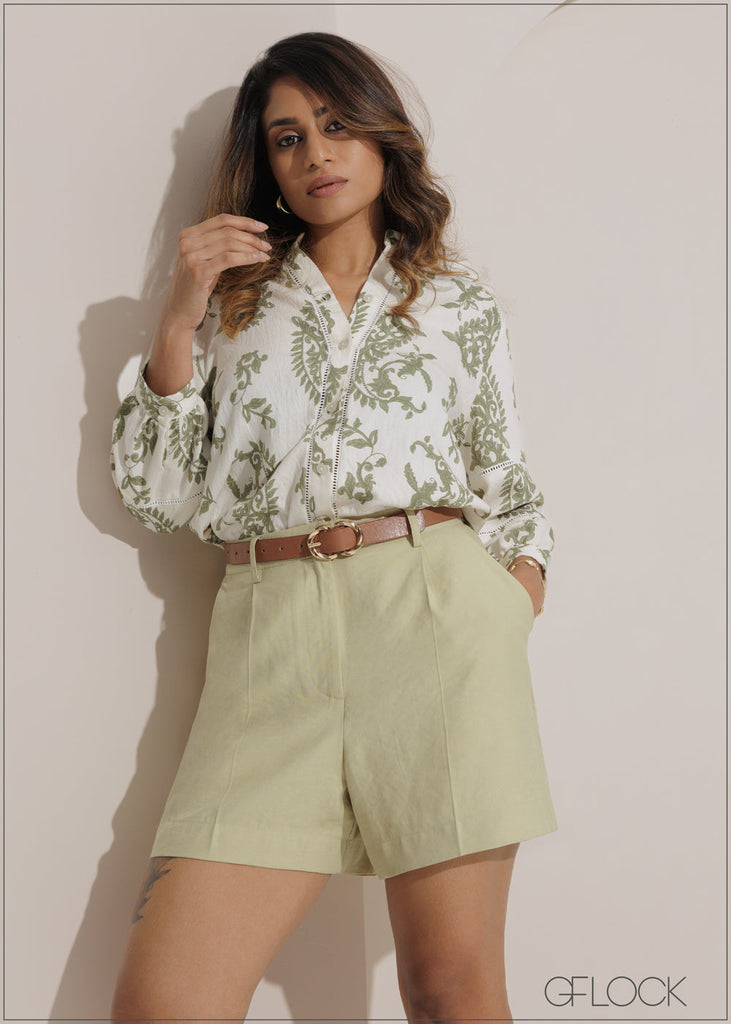 Printed Long Sleeve Top - 271025