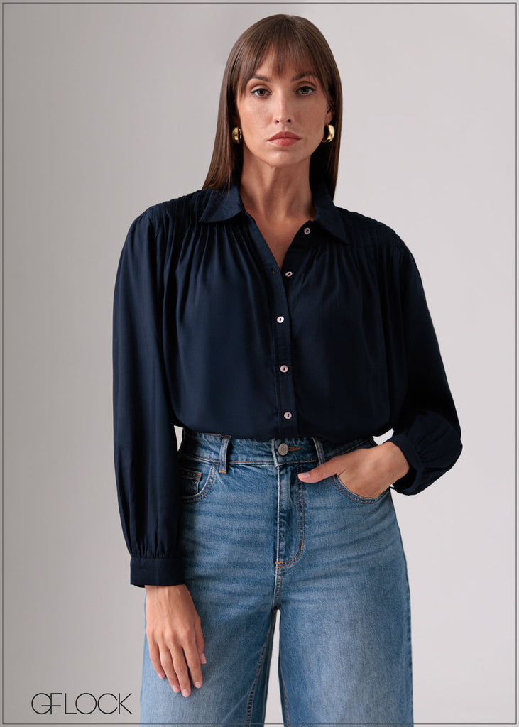 Long Sleeve Detailed Top - 090126