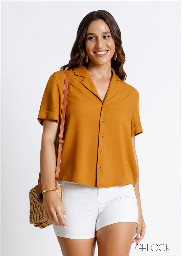 Camp Collar Blouse - 220724