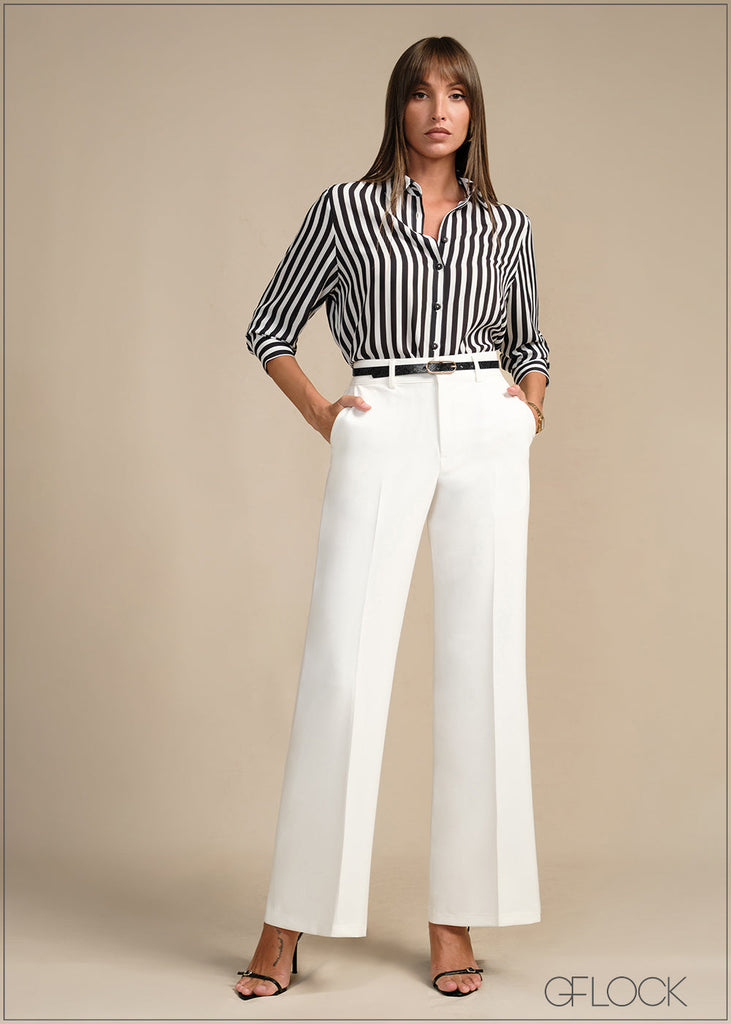 Long Sleeve Striped Shirt - 020226