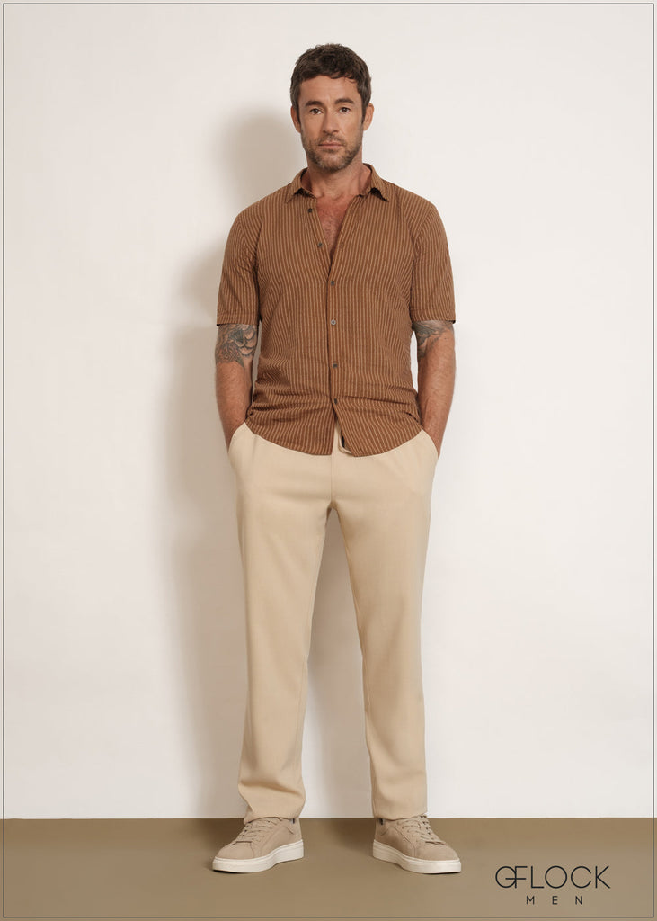 Textured Comfort Trousers - 200526