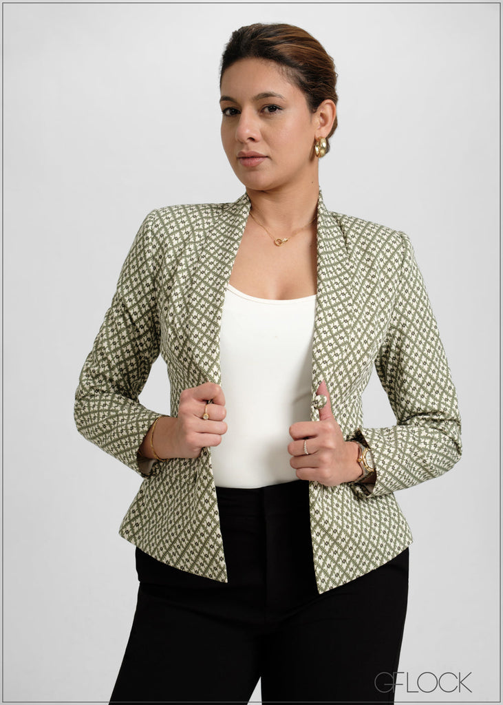 Printed Blazer - 051026