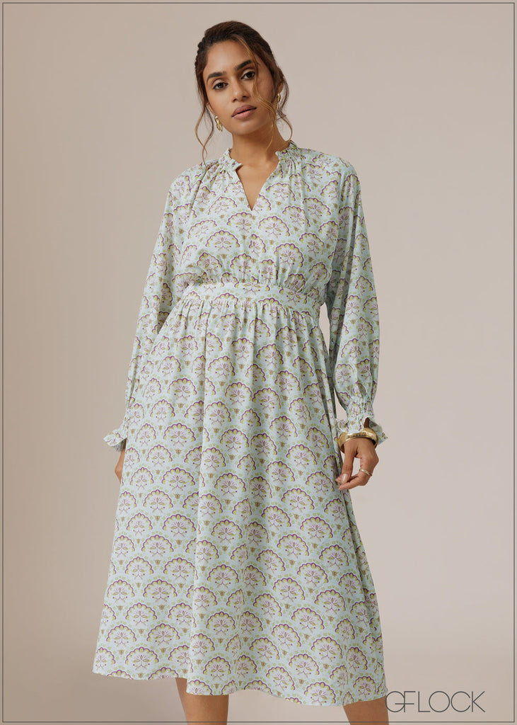 Printed Midi Dress - 280926