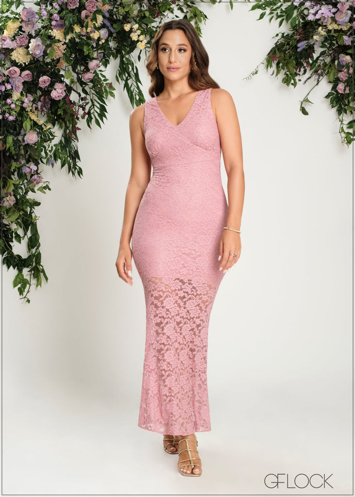 Lace Bodycon Maxi - 190724