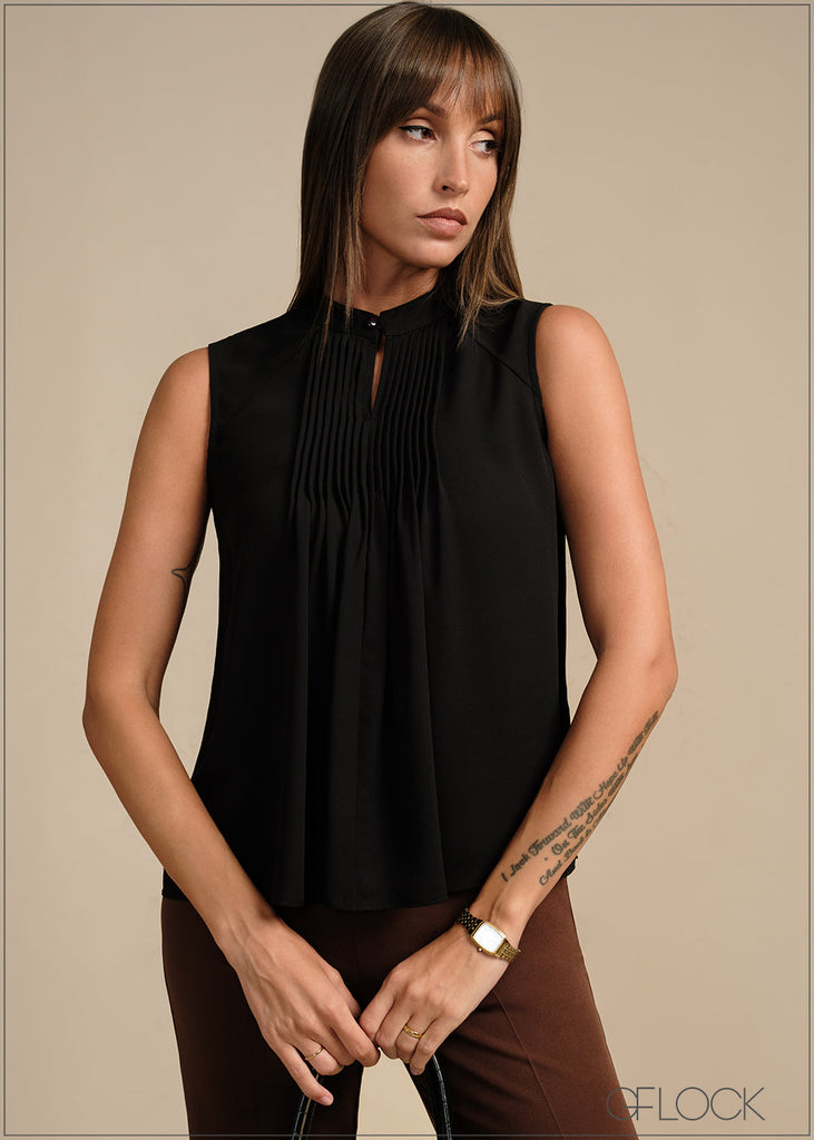 Pintuck Top - 020226