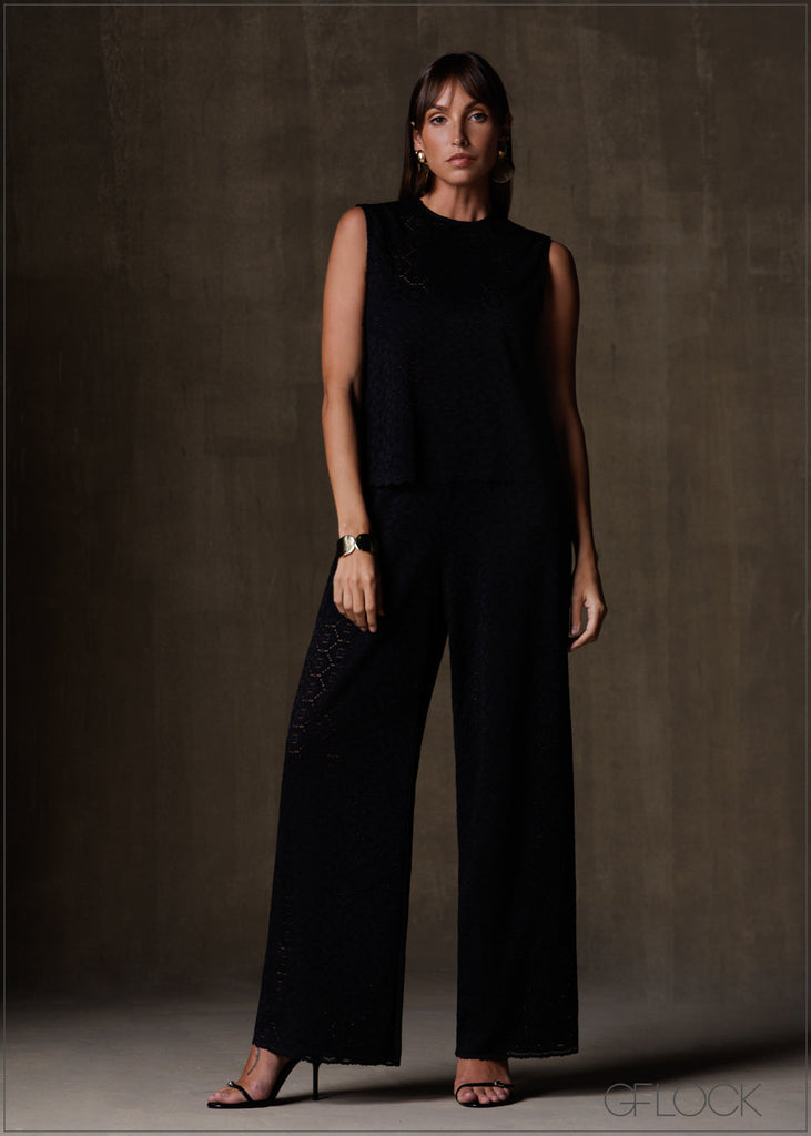 High Waist Lace Pant - 191225