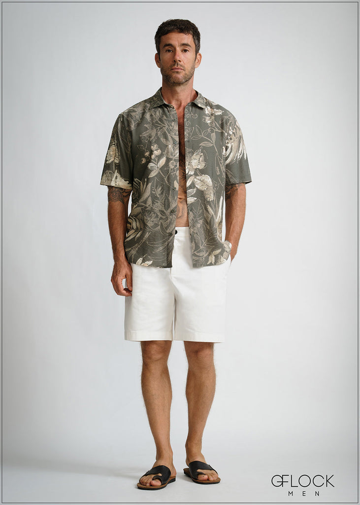 Normal Collar Short Sleeve Shirt - 260426