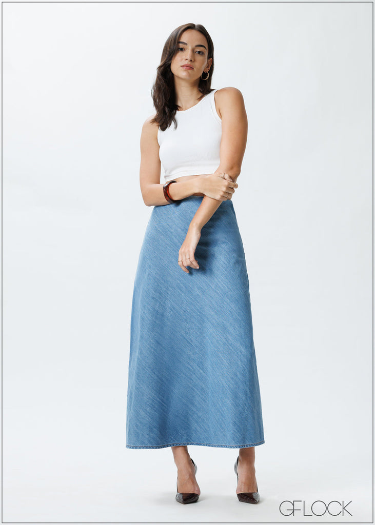 Chambray Skirt - 221125