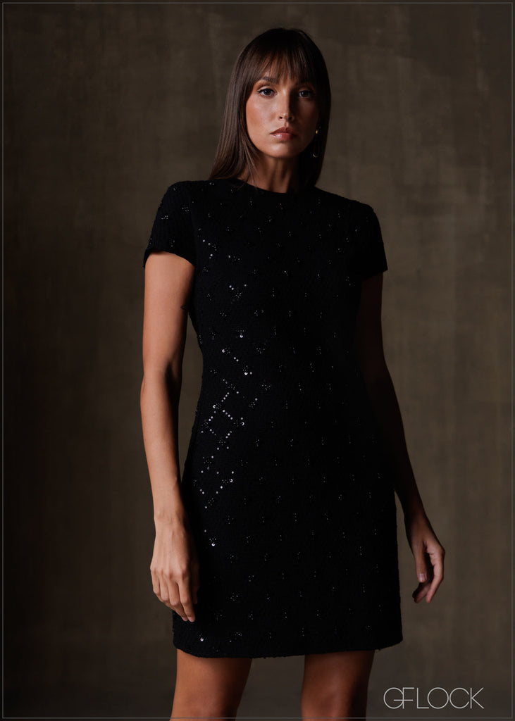 Embellished Mini Dress - 191225