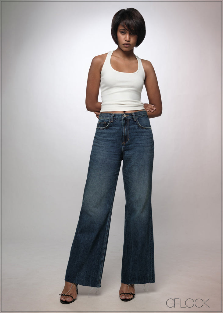Wide Leg High Waist Jean - Long Length - 241026